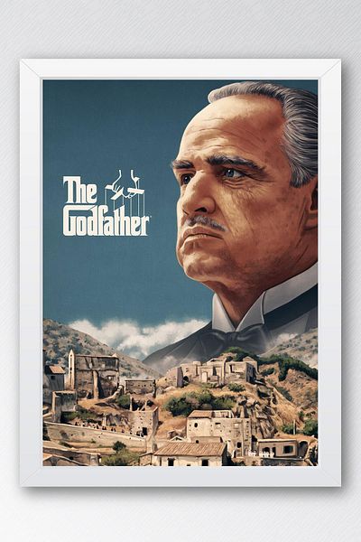 Saturn Επιτραπέζιο Πίνακας με κορνίζα The Godfather - Πίνακας αφίσας ταινίας The Godfather