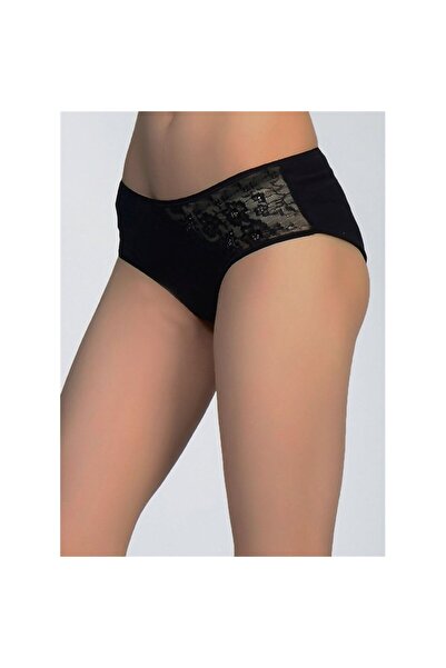 Magic Form 467 Бавовняні трусики з мереживом - чорні