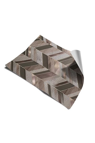 Bigaimaj Folie de acoperire a podelei Laminare autoadeziva Model de parchet din piatra de pește 60cm X 100cm