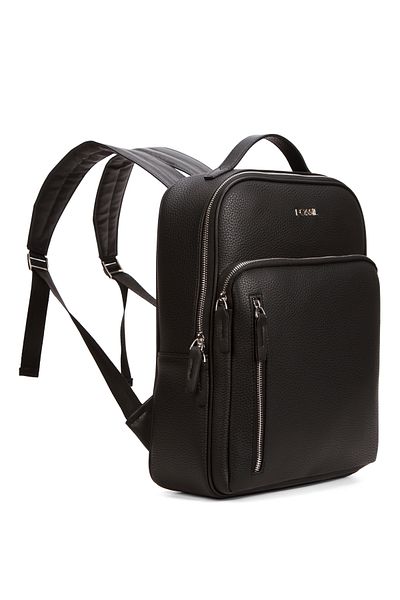 Fossil 9514 Unisex Black Vegan Leather - Backpack with Laptop Compartment