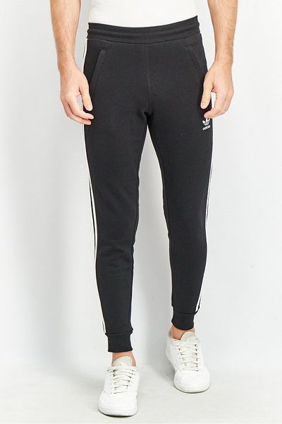 adidas Men Sportswear Fit Embroidered Logo Training Sweatpants, Black/white