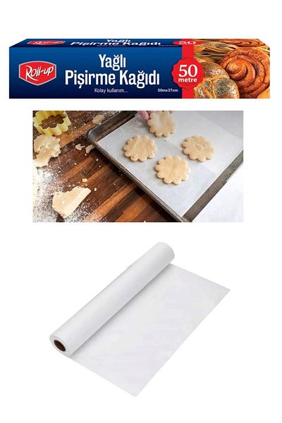 Roll-Up Oil Baking Paper / Under Tray Paper / 50 Meters