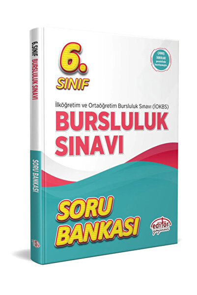 Editör Yayınevi 6.sınıf Bursluluk Sınavı Soru Bankası