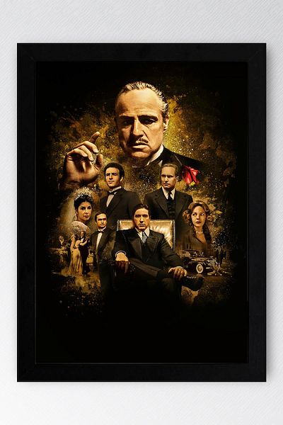 Saturn Pictură înrămată The Godfather - Pictură poster film The Godfather