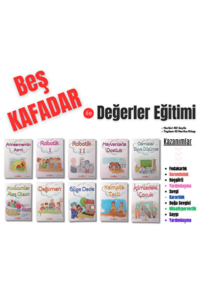 Bilgin Çocuk Yayınları 3. 4. Ve 5. Sınıflar Için Beş Kafadar Değerler Eğitimi...