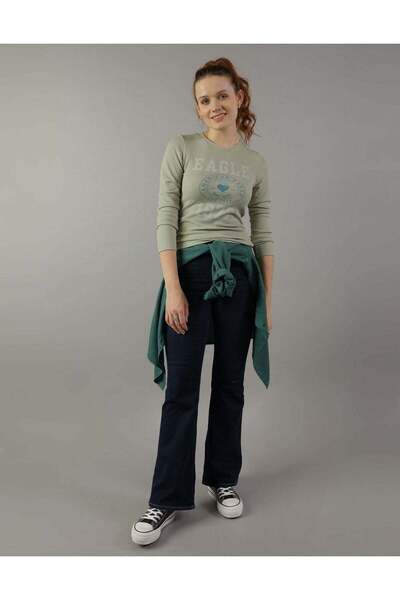 AMERICAN EAGLE قميص حراري بأكمام طويلة من AE