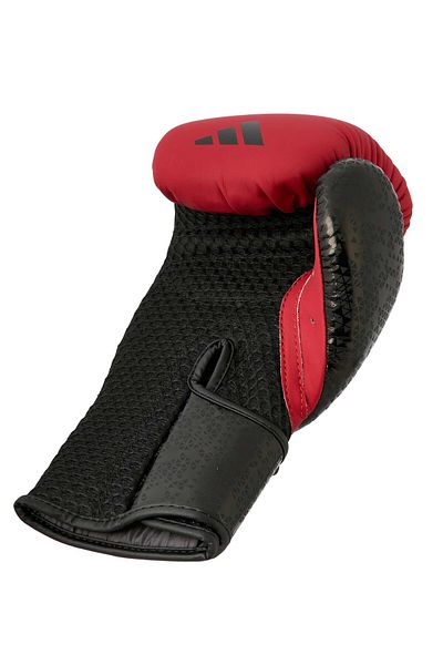 adidas Adic50Tg Combat 50 Boxing Gloves Red Matte Leather Kick Boxing Gloves