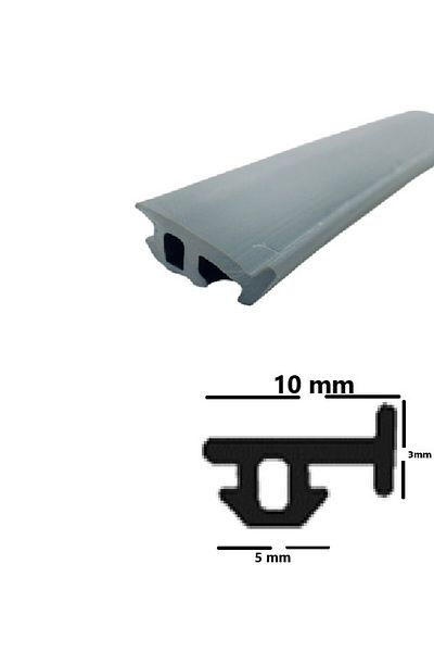 CONTACALL Black 25 Meter Silicone Aluminum Aldox Door Window Wick and Gasket