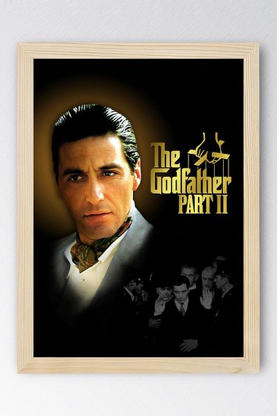 Saturn The Godfather 2 Framed Painting - the Godfather Movie Poster Painting