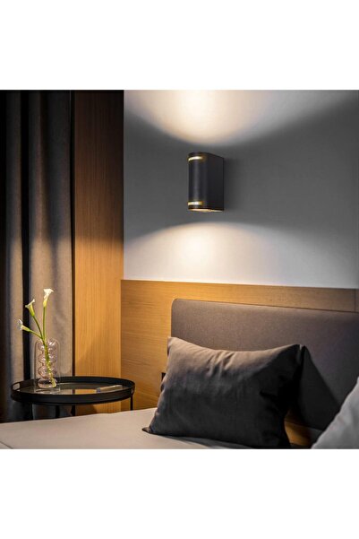 fullreyon Alüminyum Çift Yönlü Elektrikle Çalışır 14 Watt BEYAZ IŞIK İç ve Dış Mekan Bahçe Balkon Salon Apliği