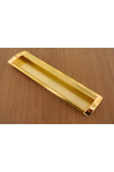 Azm Hırdavat Yeni Gömme Kulp Çizgili Sarı 160 Mm