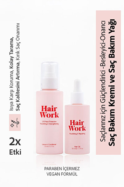Hair Work Güçlendirici Ve Onarıcı 2’li Saç Bakım Seti