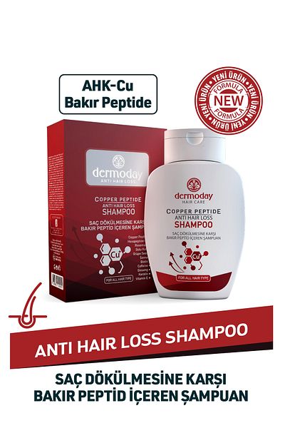 Dermoday Shampoo Anti-Hair Loss with Copper Peptide Red 300 ml