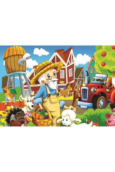 Art Puzzle Art Kids Puzzle Happy Farmer 24+35 Piece Puzzle