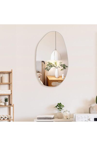 CG HOME Zeno Asimetrik Ayna, Konsol Aynası, Duvar Aynası, Ayna, Salon Aynası