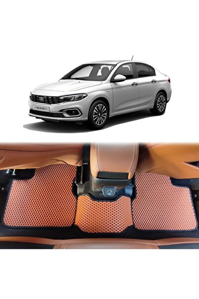 Bod Fiat Egea Sedan 3D Havuzlu Paspas Taba