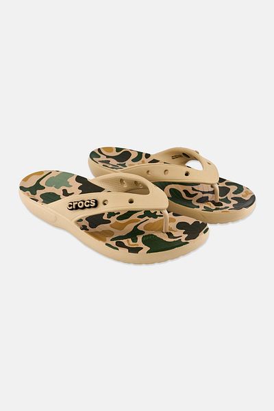 Crocs Men Slip On Camouflage Slippers, Multicolor