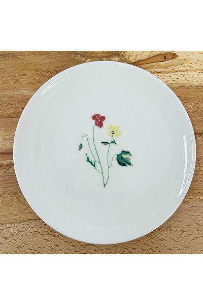 SARE Porcelain Cake Plate 100% Porcelain Dessert Plate Breakfast (Piece of 2)