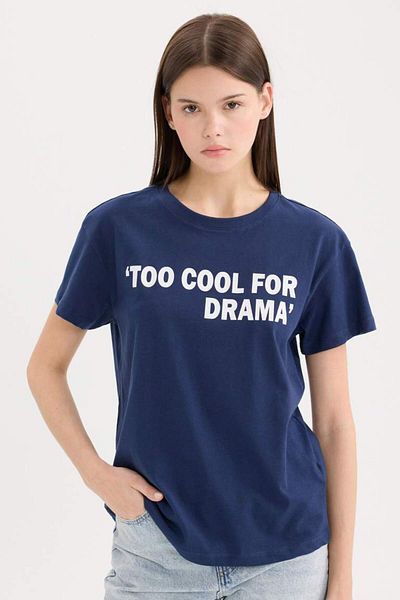 DeFacto New Season Regular Fit Crew Neck Printed Short Sleeve T-Shirt