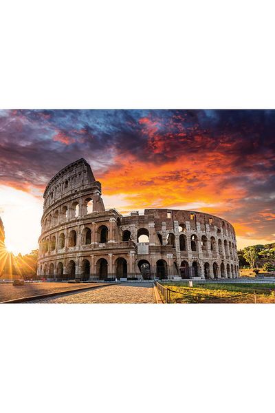 Art Puzzle Sunset in Colosseum 1000 Piece Puzzle