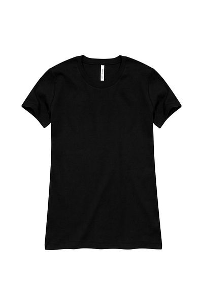 Cottonland DIANA O Gât pentru femei 1x1 cu mânecă scurtă cu nervuri flexibile NEGRU
