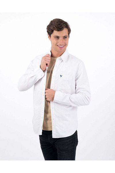 AMERICAN EAGLE AE Slim Fit Oxford Button-Up Shirt