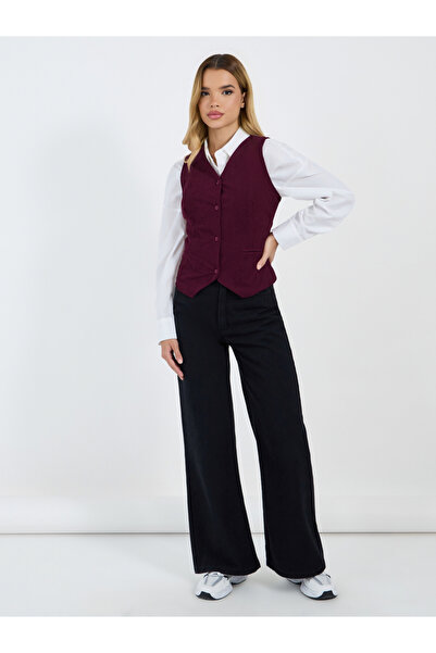 Styli Corduroy V-neck Waist coat