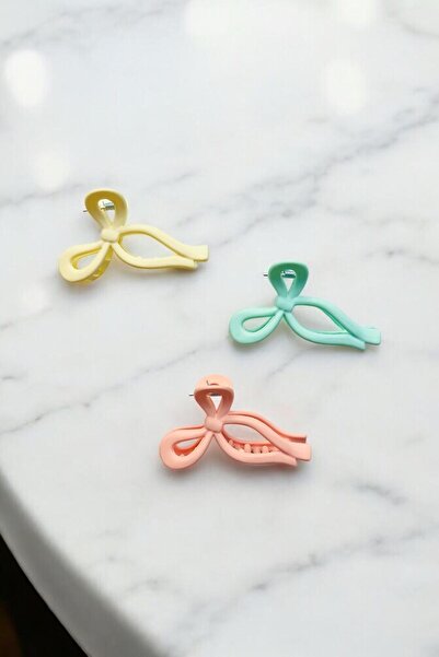 AYMETA Γυναικεία πόρπη 3 τεμαχίων 11 εκ. ματ μανταλάκι