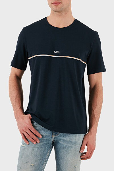 BOSS Pamuklu Regular Fit  Bisiklet Yaka Logolu T Shirt Erkek T SHİRT 50515395...