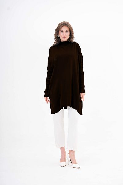 NİSUM MODA ΠΛΕΚΤΟ ΠΟΝΤΣΟ ΤΟΥΝΙΚ