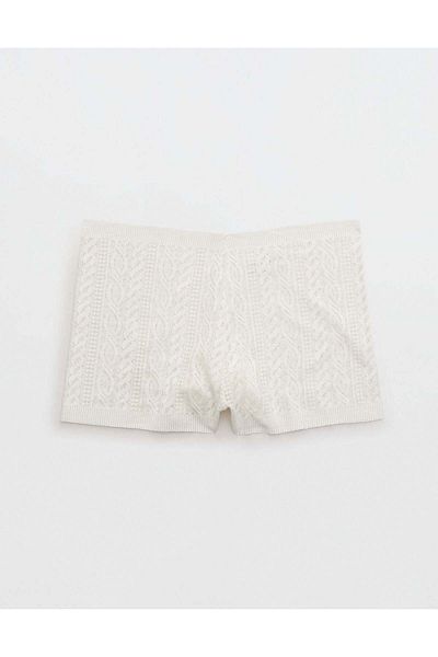 AMERICAN EAGLE Aerie Cable Lace Boyshort Underwear
