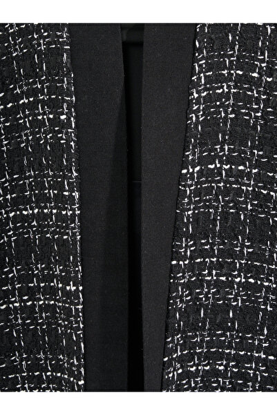 Styli Front Open Tweed Winter Abaya