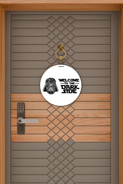 Dormot Home Modern Door Ornament - White Star Wars Door Ornament and Painting - Outdoor Door Ornament