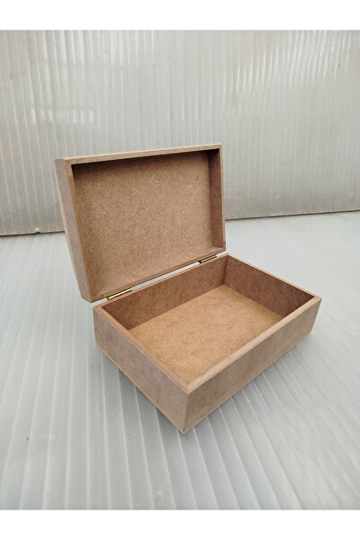 Güllü Ahşap صندوق خشبي منحني متعدد الأغراض قابل للطلاء (14X9)