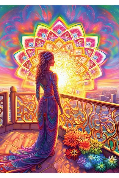 Art Puzzle Flower of Life 1000 Piece Puzzle