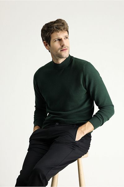 Kiğılı Cotton Knitwear Bato Collar Regular Fit Sweater