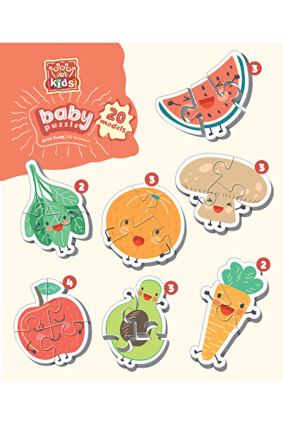 Art Puzzle Art Kids Ilk Besinler Baby Puzzle