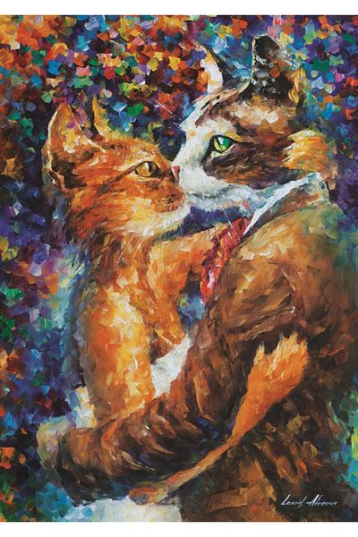 Art Puzzle Dance of Loving Cats 1000 Piece Puzzle
