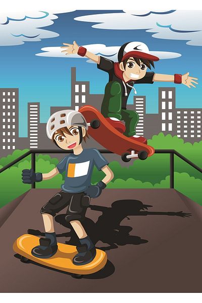 Art Puzzle Skateboard 100 Piece Puzzle