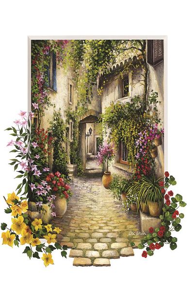 Art Puzzle لغز الشارع الأزهار 500 قطعة