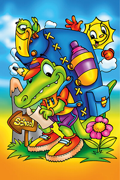 Art Puzzle Art Kids Okul Yolu 16 Parça Ahşap Puzzle