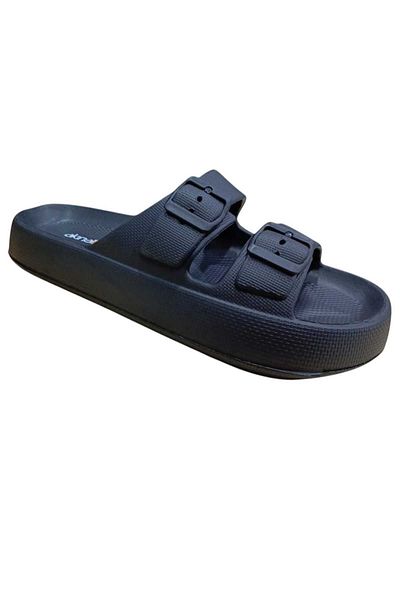 Shubuu Unisex Double Band Soft Thick Beach Pool Garden Sea Daily Slippers