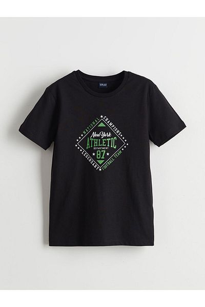 LC Waikiki Tricou pentru băiat cu imprimeu New York New Season Crew Neck - S5HD99Z4