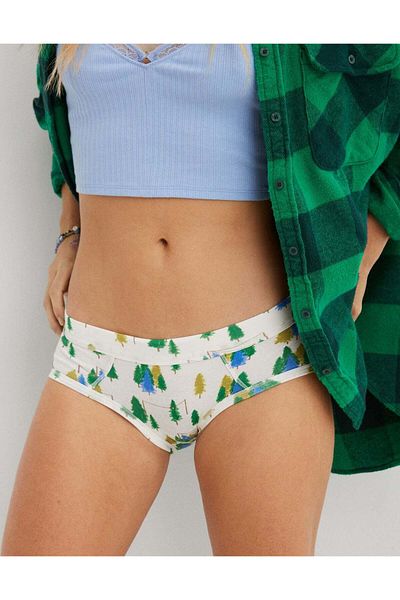 AMERICAN EAGLE Aerie Cotton Tonal Stitching Boybrief Underwear