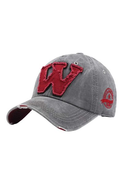 Trenderrs Unisex Distressed W Adjustable Baseball Cap Hat Baseball Hat