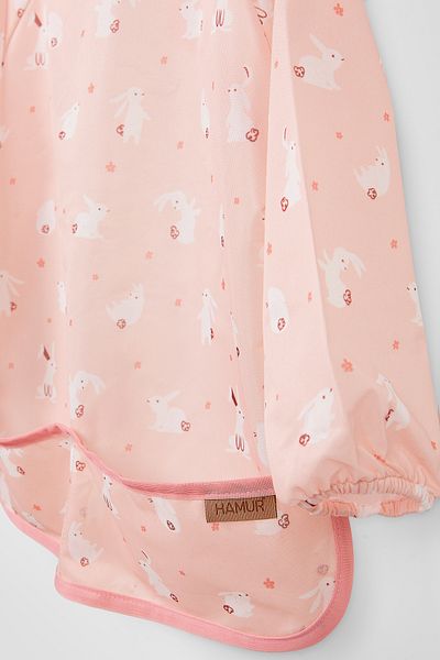 HAMUR Proof Long Sleeve Liquid Proof Event Food Activity Kindergarten Nursery Baby Kids Bib Pastel 4-6