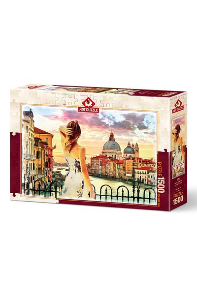 Art Puzzle Looking at Venice 1500 Piece Puzzle