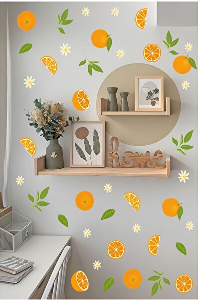 Aysha Tasarım Portakal Deseni Temalı Duvar Sticker
