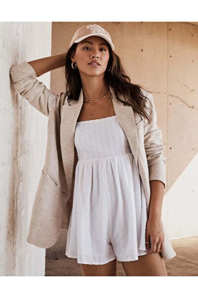 AMERICAN EAGLE سترة AE Drapey Twill كبيرة الحجم