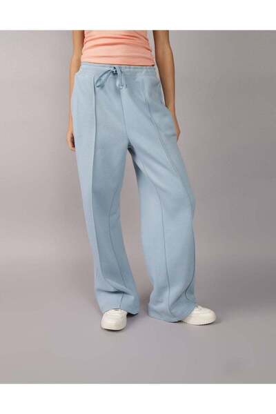 AMERICAN EAGLE بنطال رياضي واسع الساق من AE Everyday Luxe